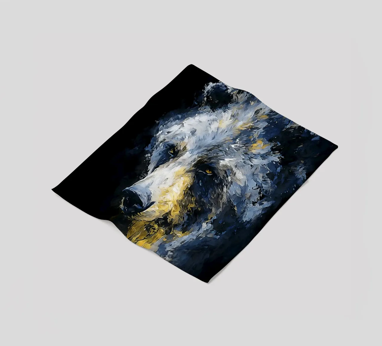 Bear Modern fleece blanket by Mateo