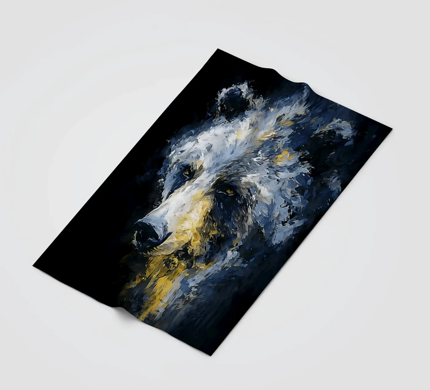 Bear Modern Art Fleecedecke von Mateo