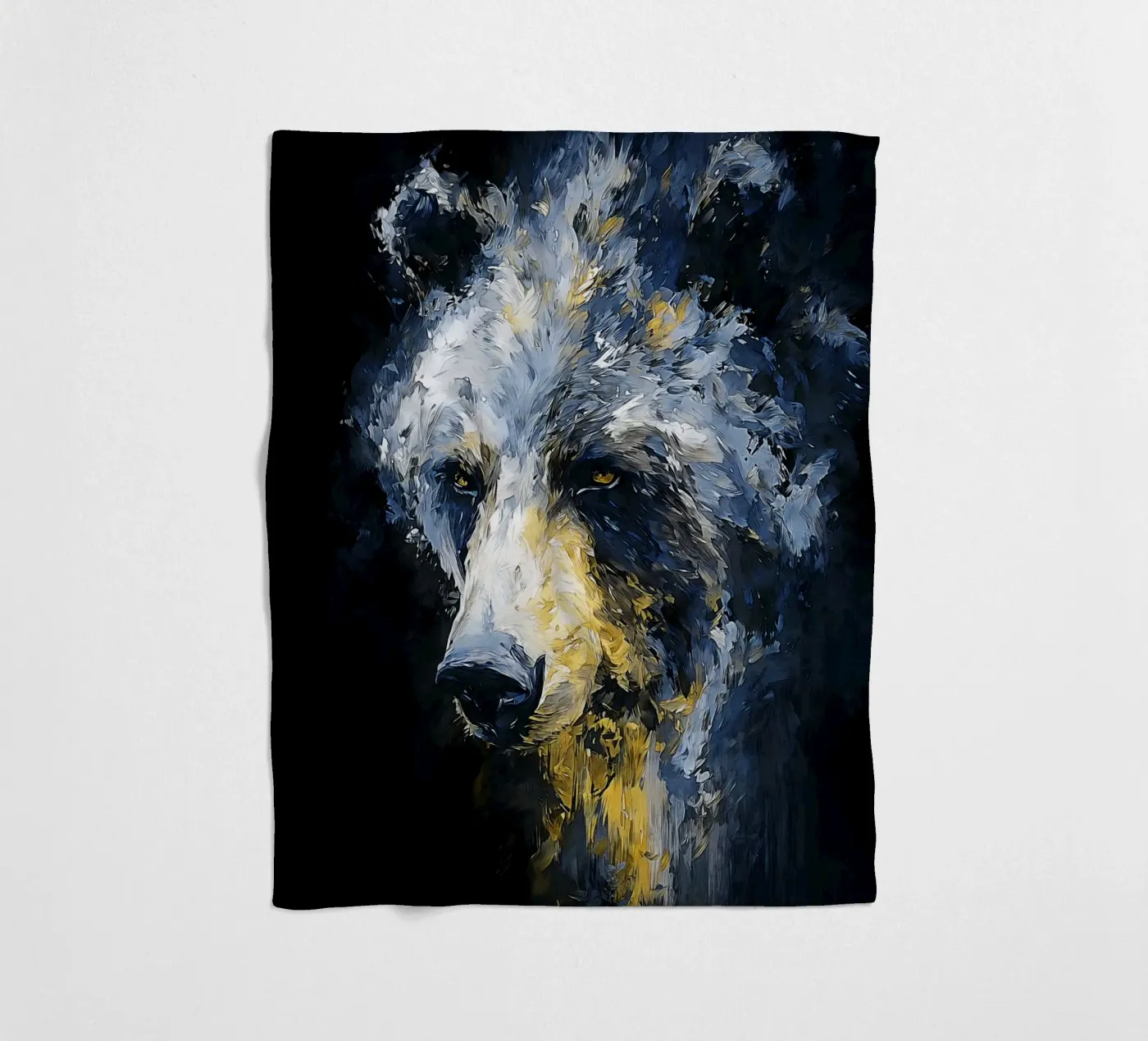 Bear Modern Art Fleecedecke von Mateo