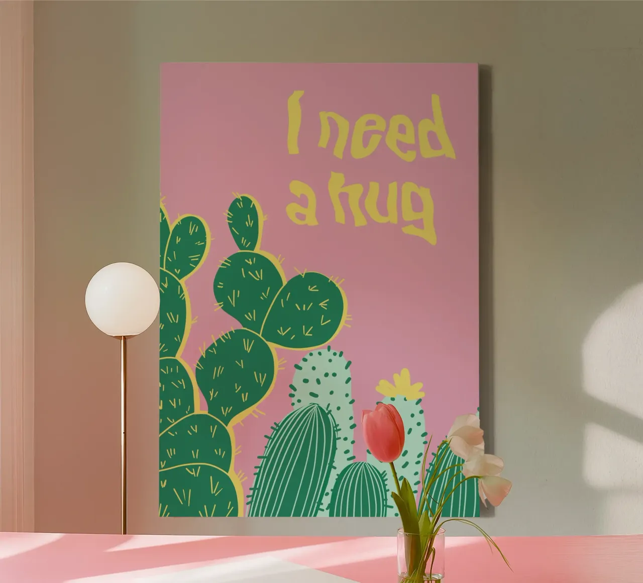 I need a hug tela da Happy Star Club