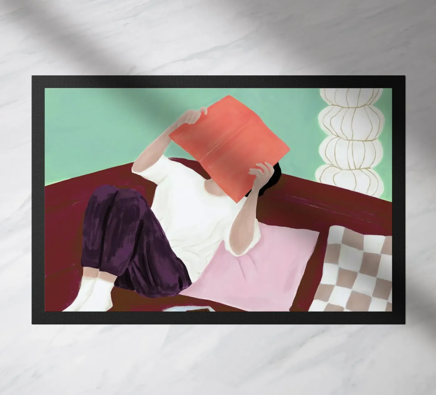 Slappe Av 03 doormat by Frauke Schyroki