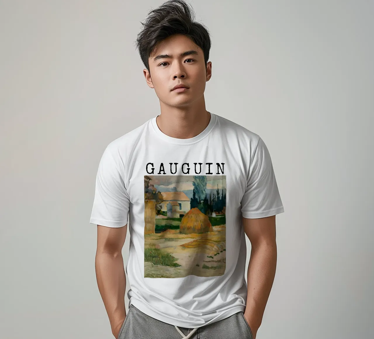 Paesaggio vicino ad Arles, Paul Gauguin t-shirt da tokovictory