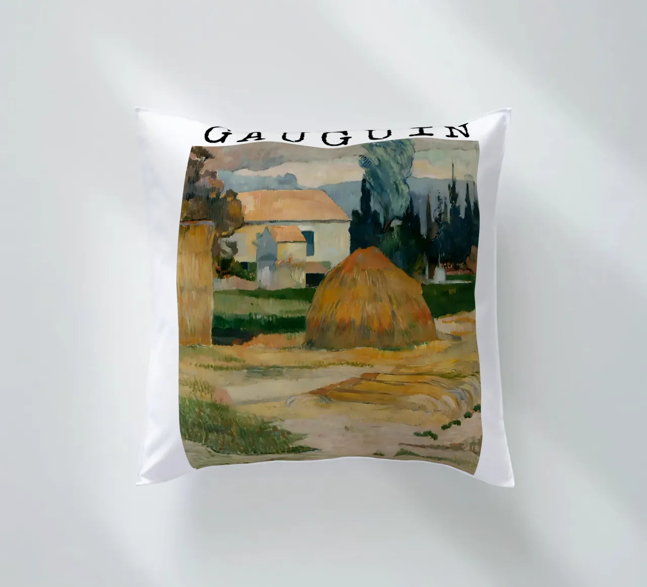 Paesaggio vicino ad Arles, Paul Gauguin cuscino da tokovictory