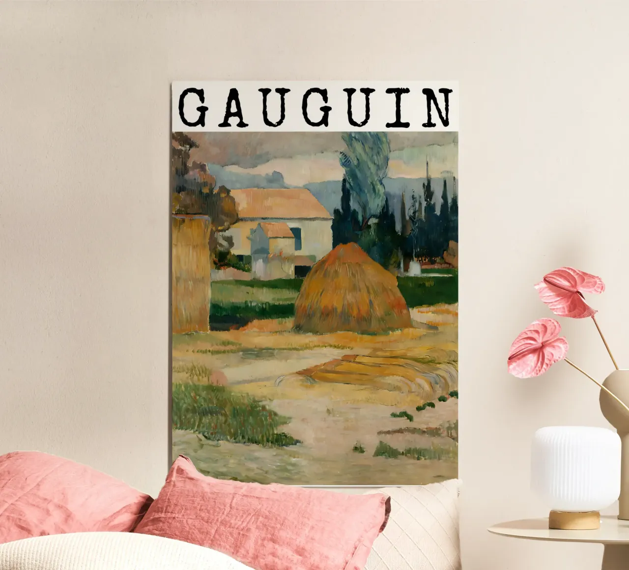 Paesaggio vicino ad Arles, Paul Gauguin alluminio dibond da tokovictory