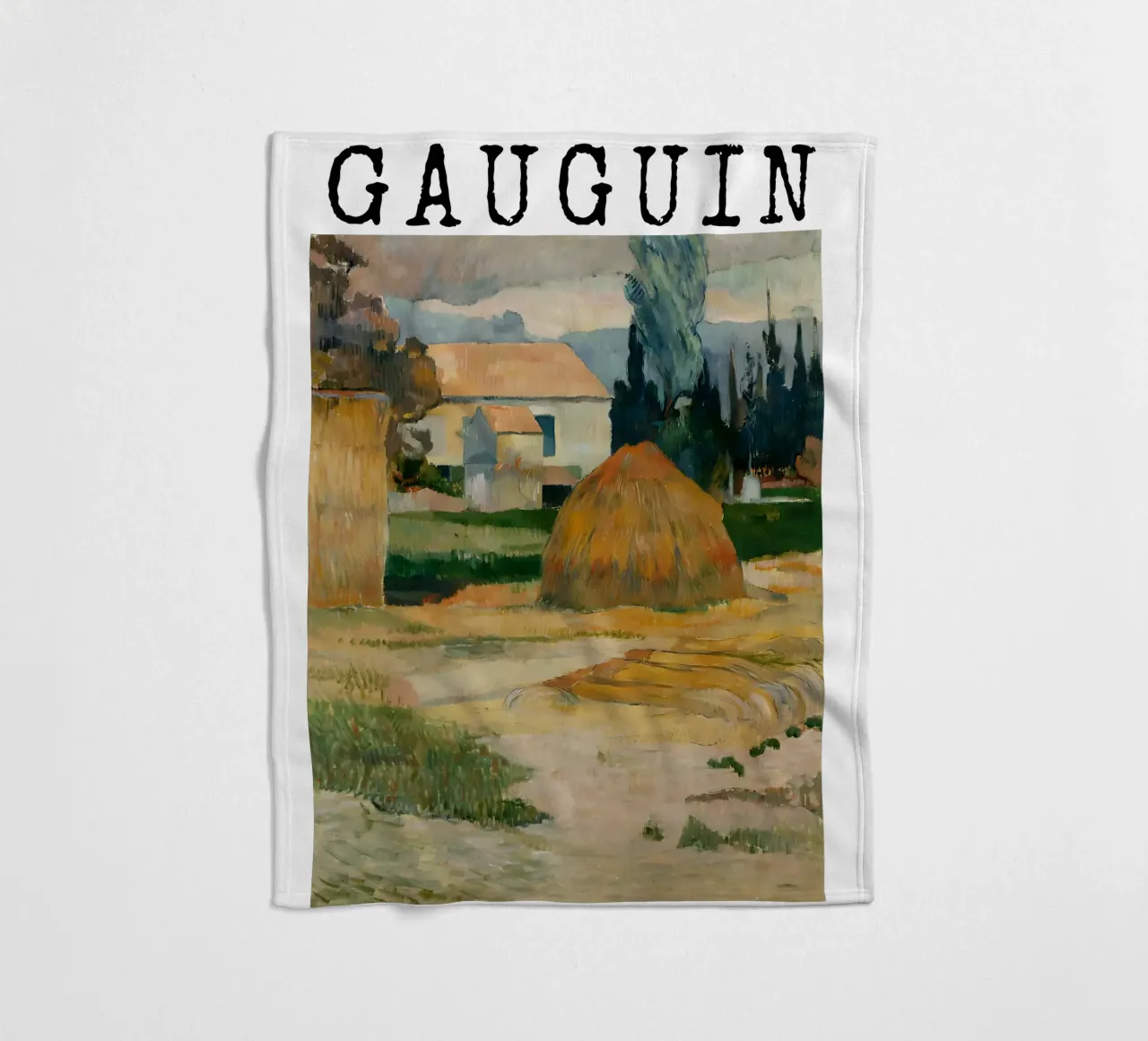 Paesaggio vicino ad Arles, Paul Gauguin coperta in pile da tokovictory