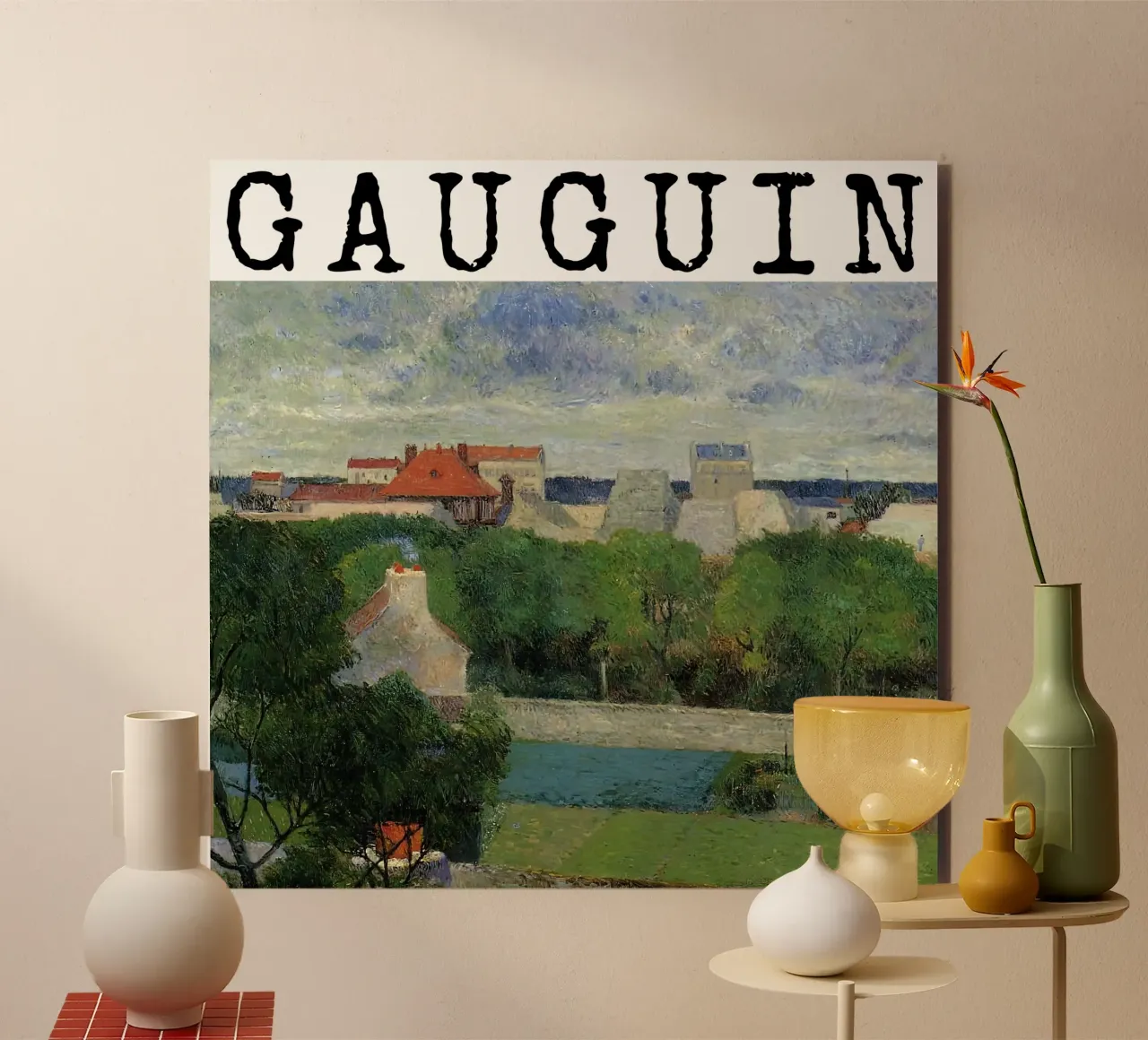 Gli orti di Vaugirard, Paul Gauguin alluminio dibond da tokovictory
