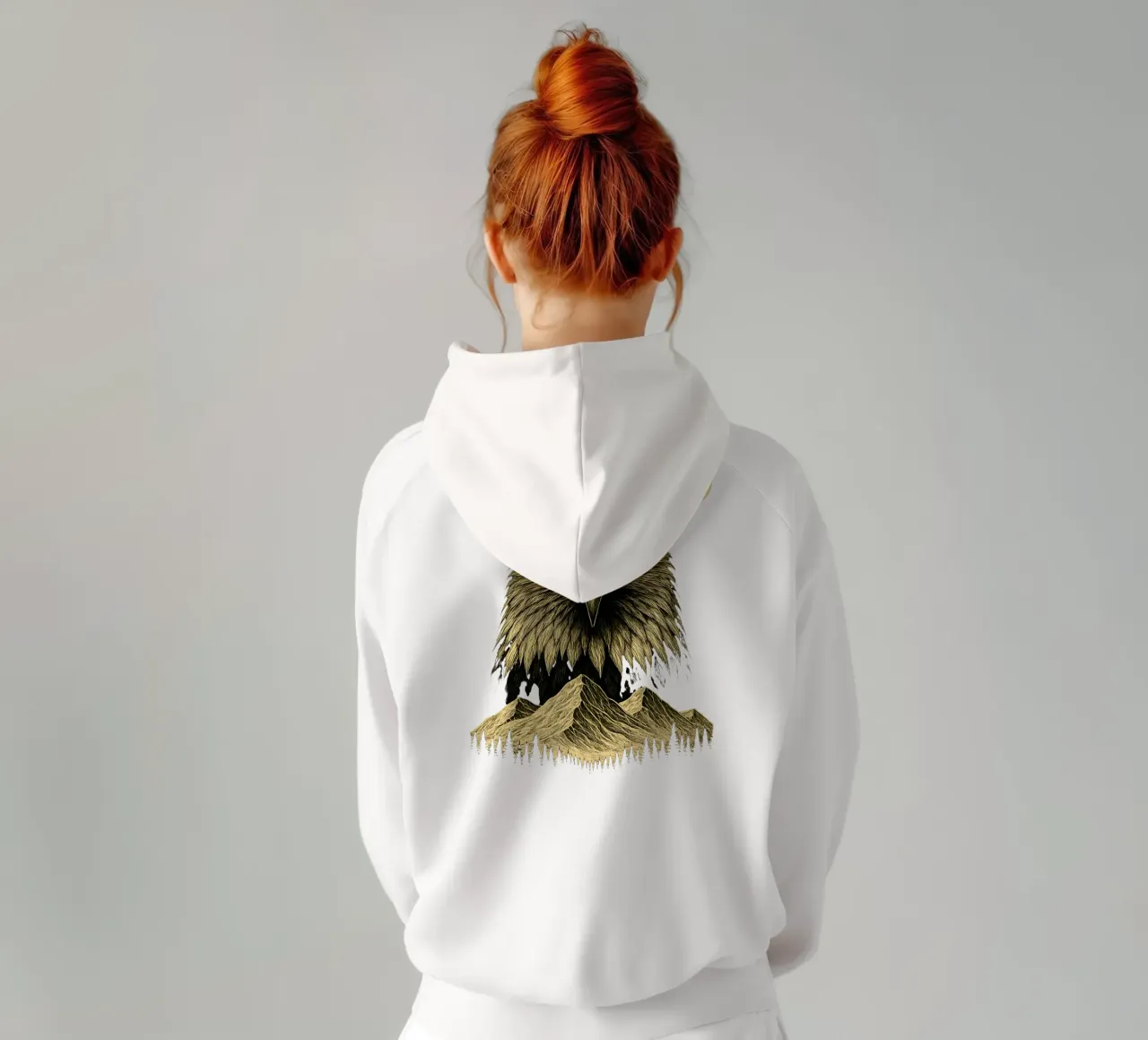 Stay Wild - Restez Sauvage - Aigle Majestueux felpa con cappuccio da LM2KONE