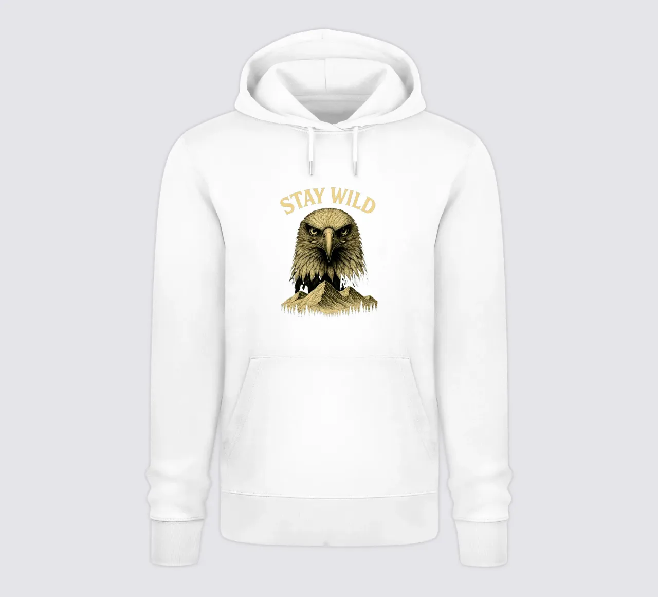 Stay Wild - Restez Sauvage - Aigle Majestueux felpa con cappuccio da LM2KONE