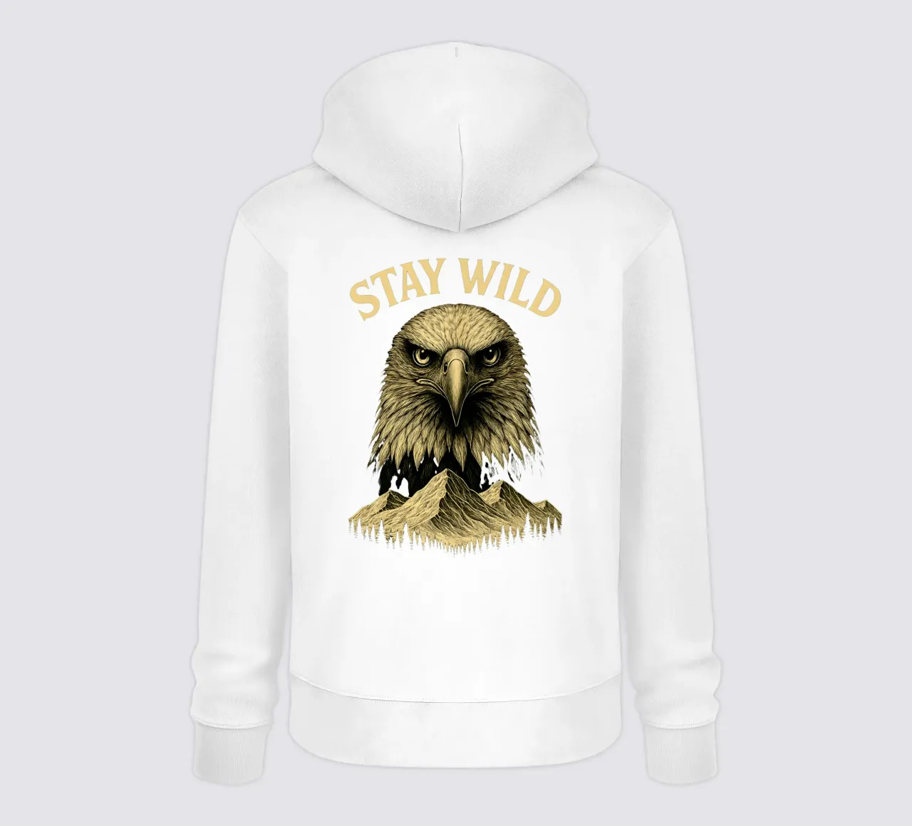 Stay Wild - Restez Sauvage - Aigle Majestueux felpa con cappuccio da LM2KONE