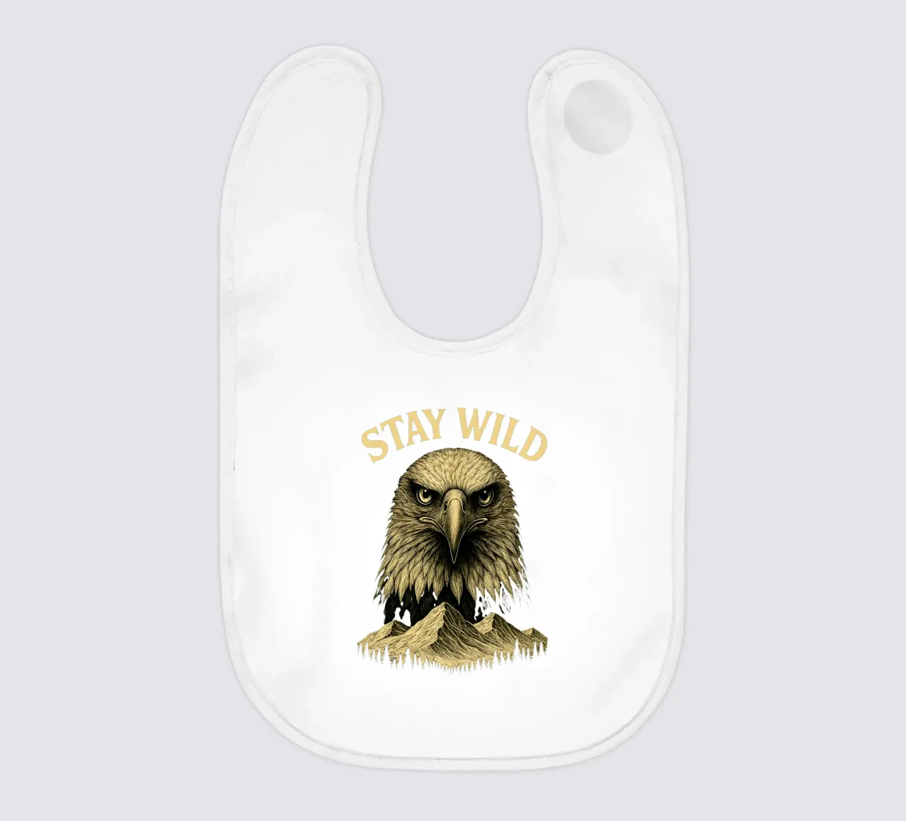 Stay Wild - Restez Sauvage - Aigle Majestueux bavaglino da LM2KONE