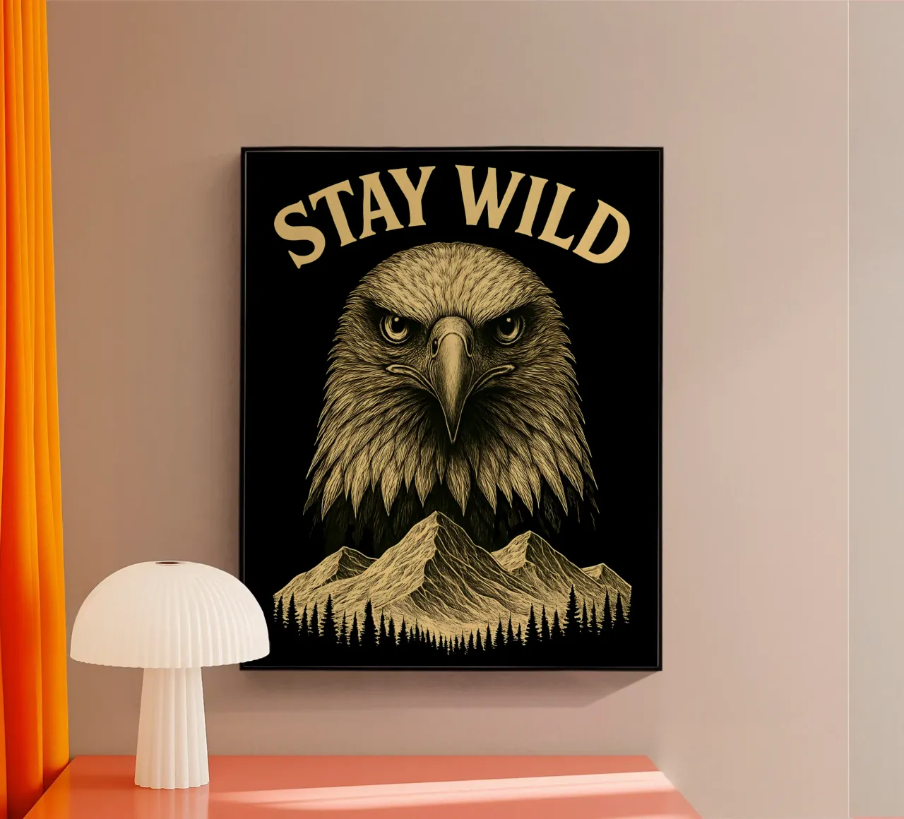 Stay Wild - Restez Sauvage - Aigle Majestueux plexiglass da LM2KONE