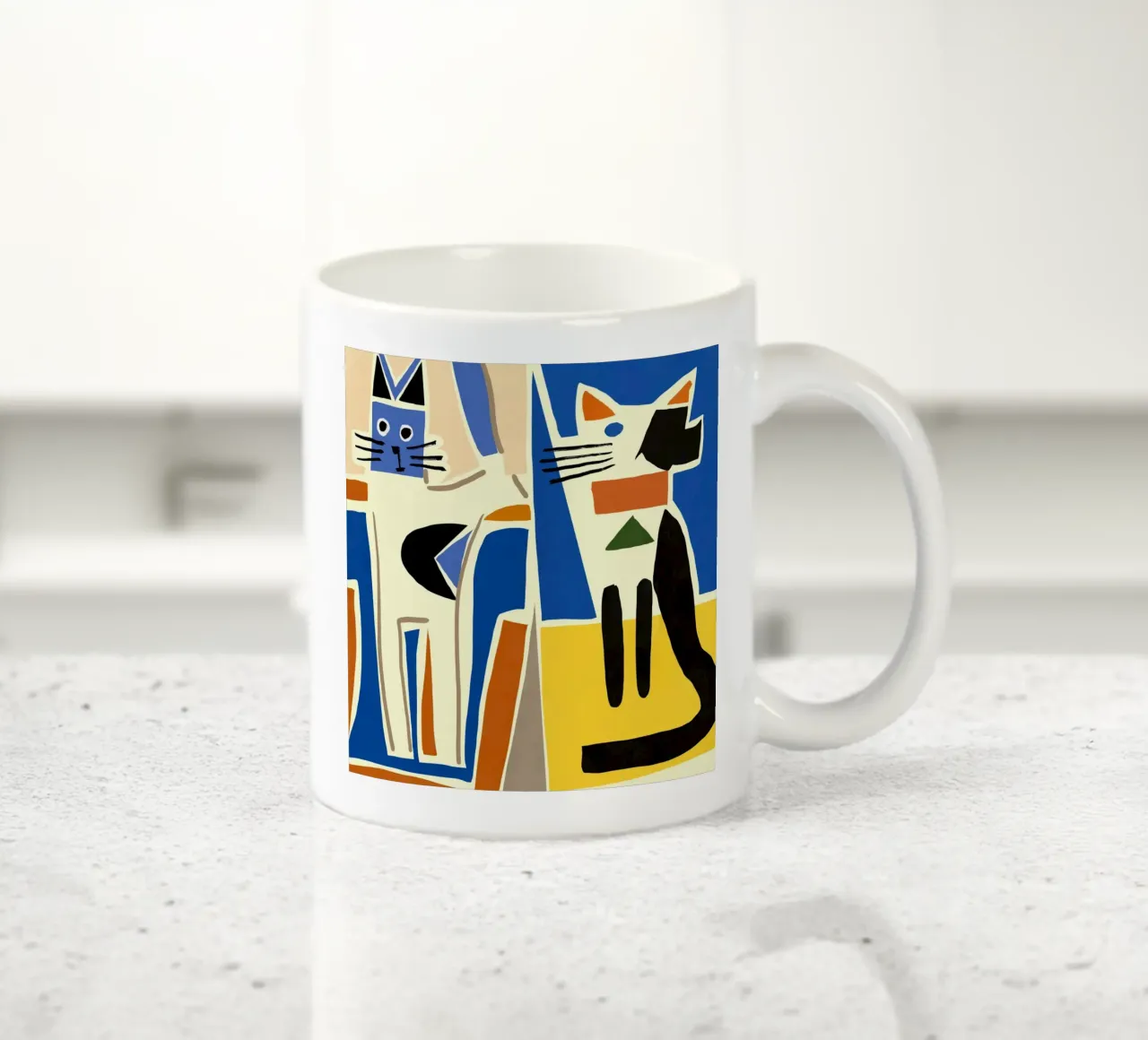 Due gatti in casa tazza in ceramica da Little Dean