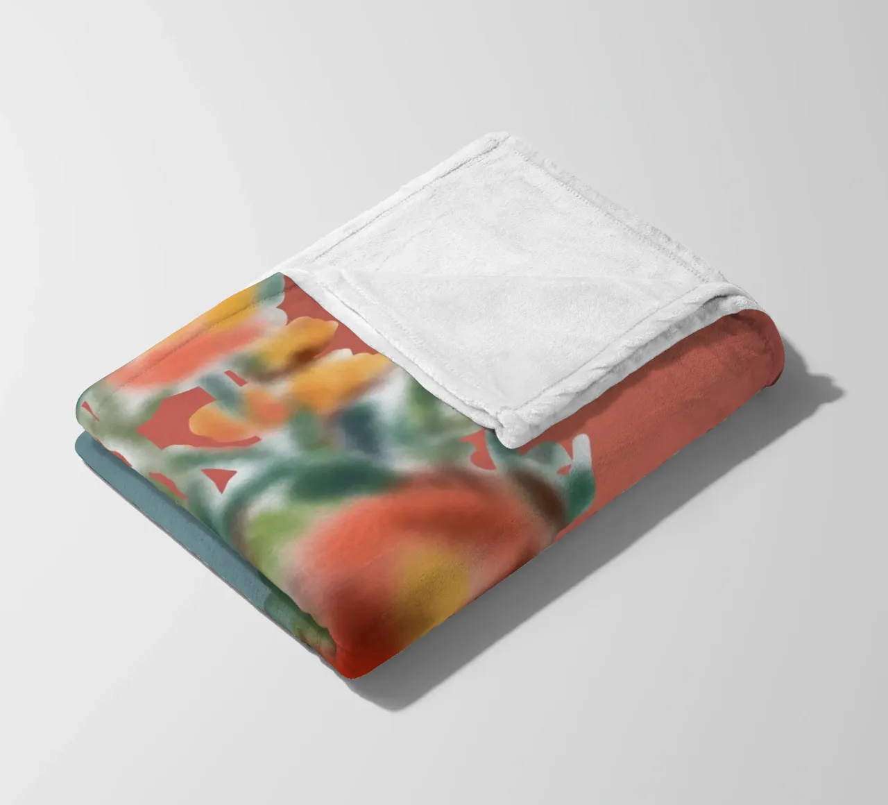 Vaso di fiori con sfondo rosa coperta in pile da Little Dean