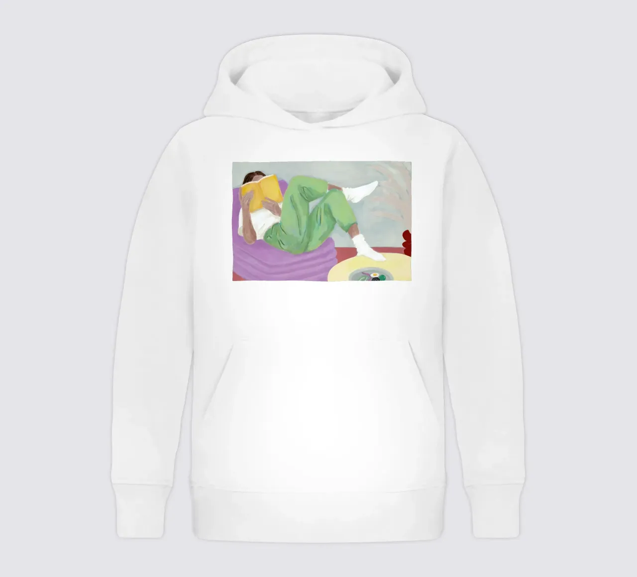 Slappe Av 01 kids hoodie by Frauke Schyroki