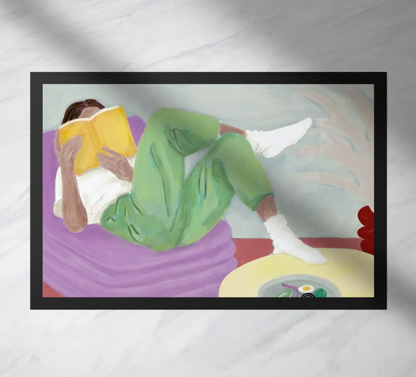 Slappe Av 01 doormat by Frauke Schyroki