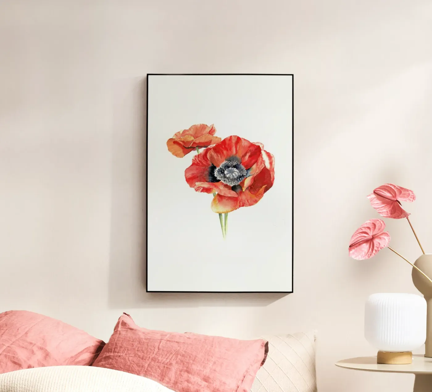 Mohnblüten acryl van youdesignme