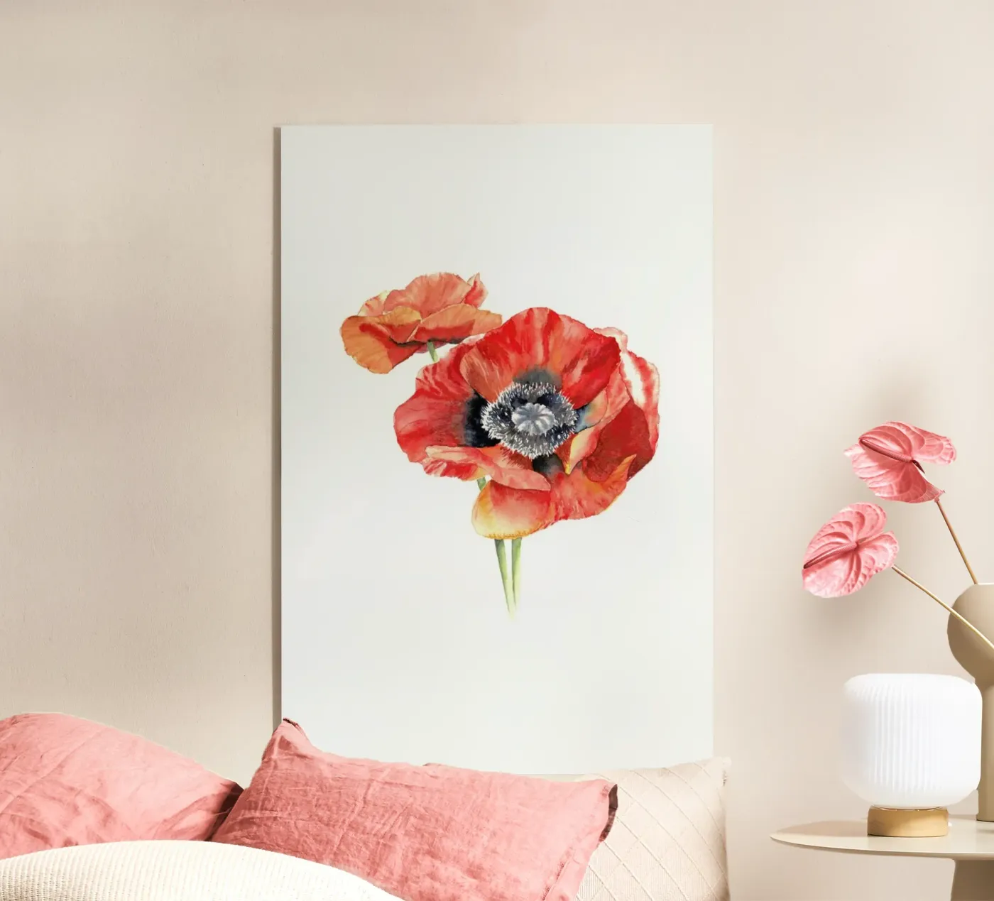 Mohnblüten acryl van youdesignme