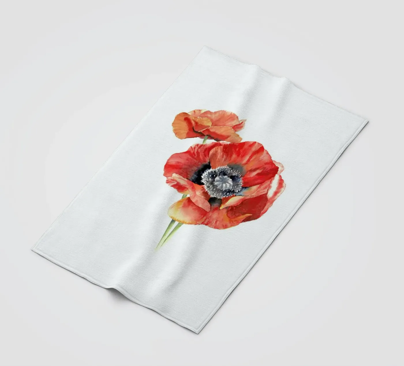 Mohnblüten Fleecedecke von youdesignme