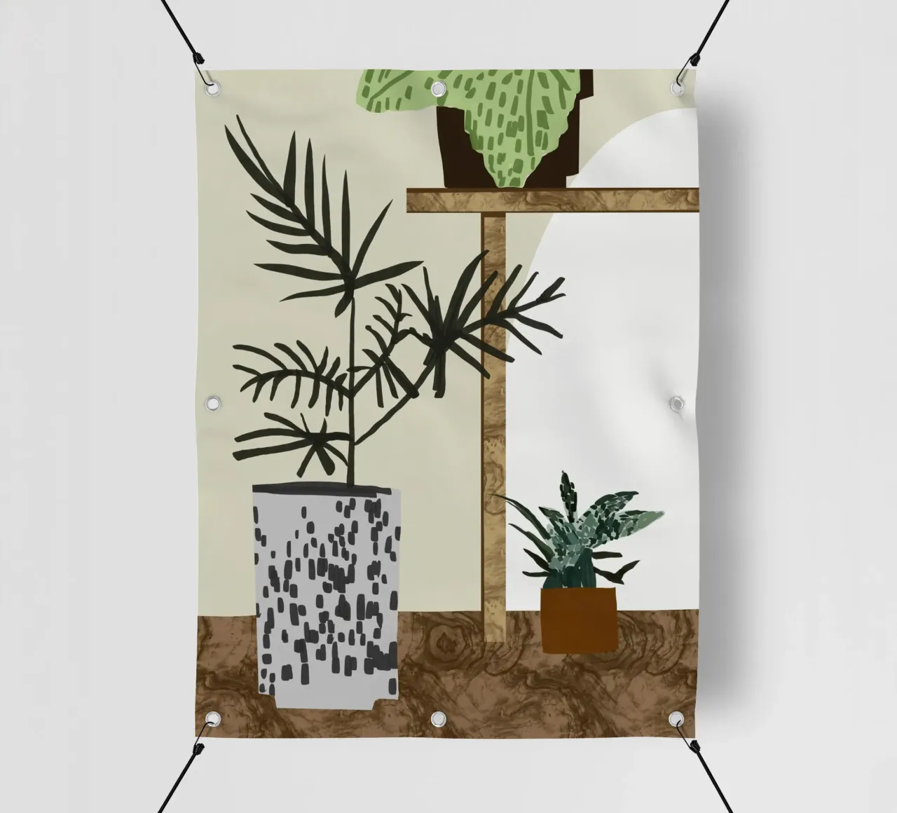 Composizione di piante in vaso telo in pvc da Little Dean