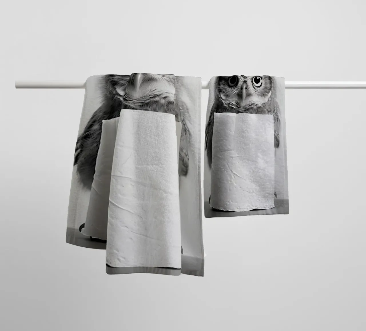 Gufo asciugamano da bagno da animals_studio
