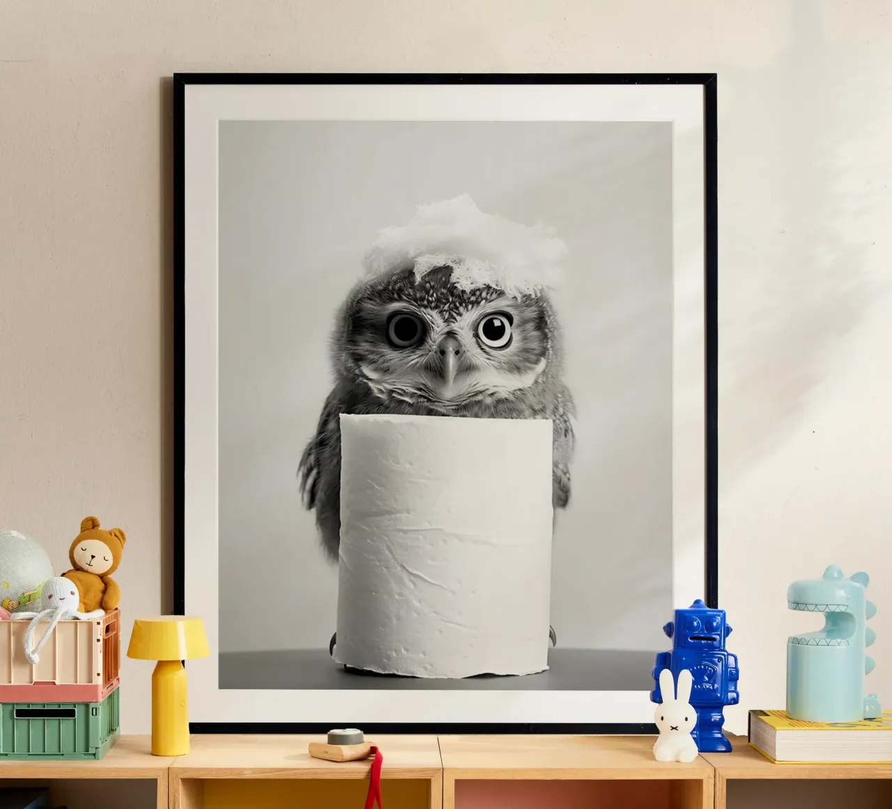 Gufo carta hahnemühle da animals_studio