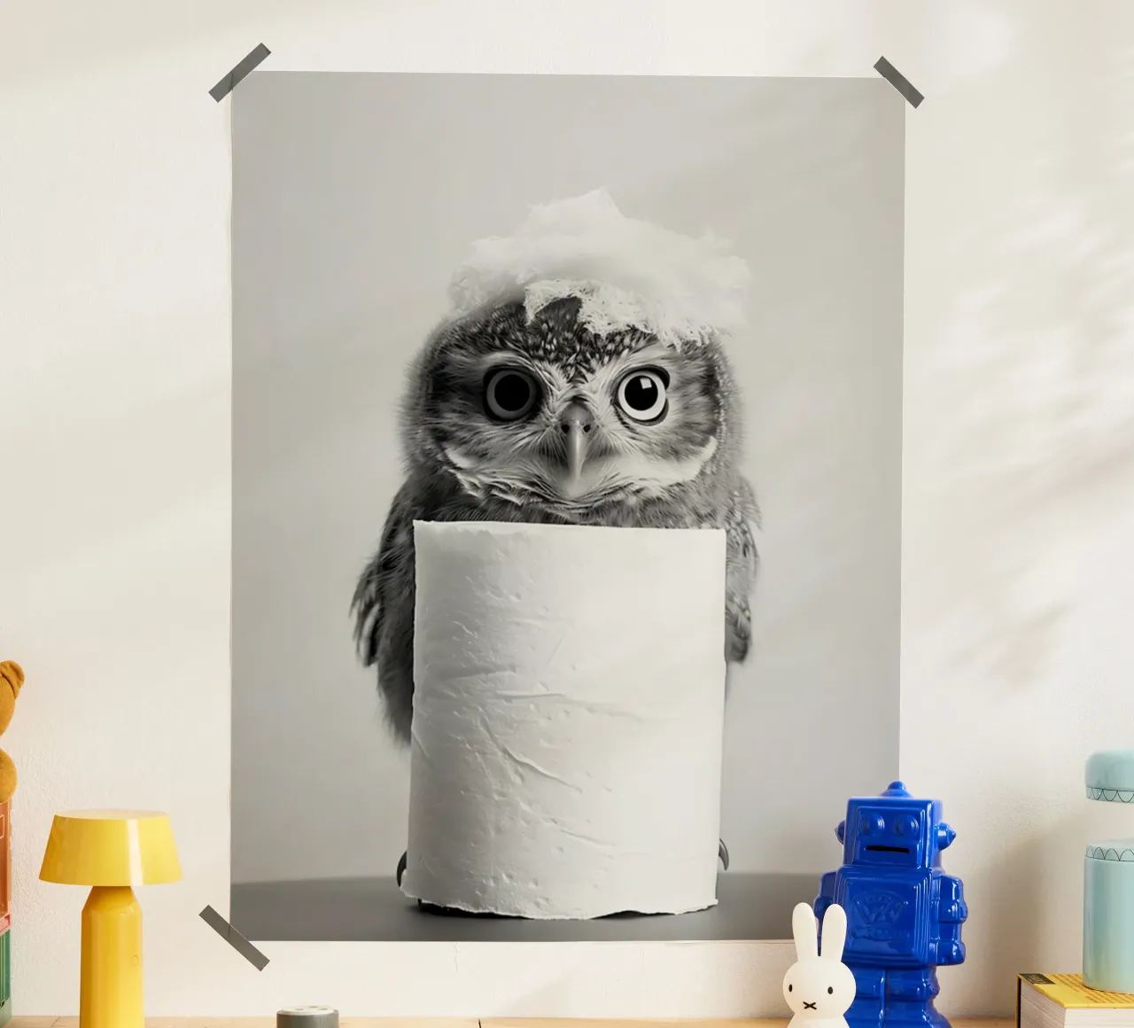 Gufo carta hahnemühle da animals_studio