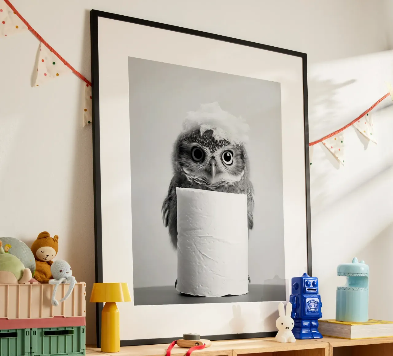 Gufo carta hahnemühle da animals_studio