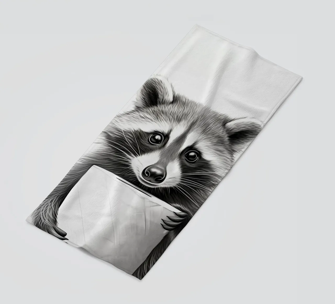 Procione telo mare da animals_studio