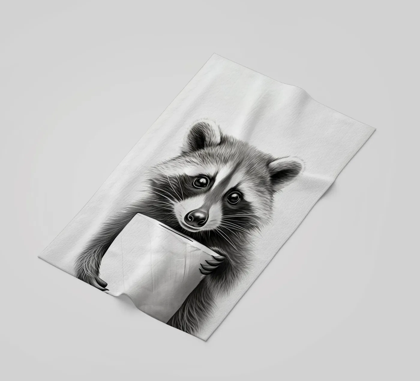 Procione telo mare da animals_studio