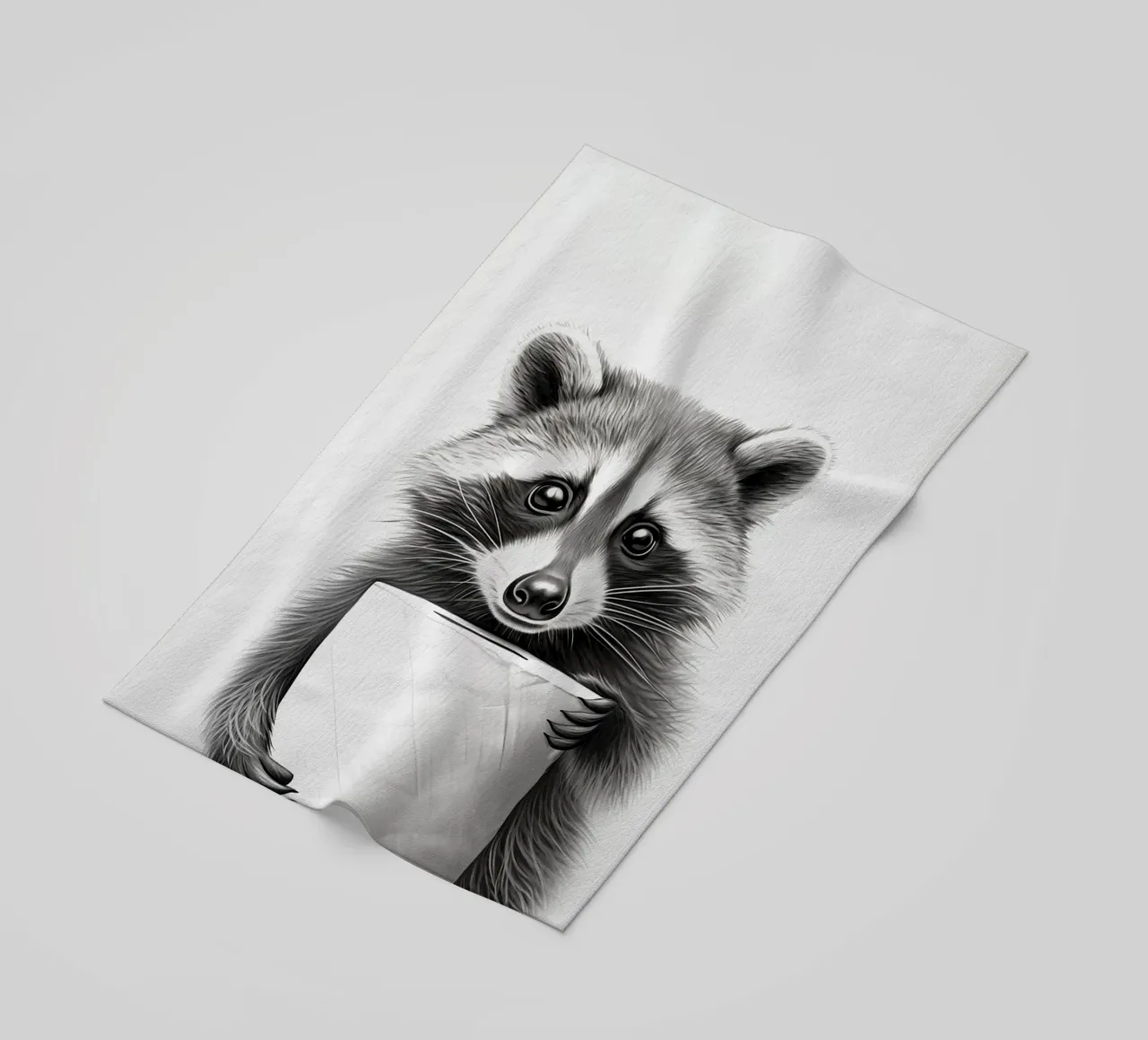 Procione telo mare da animals_studio