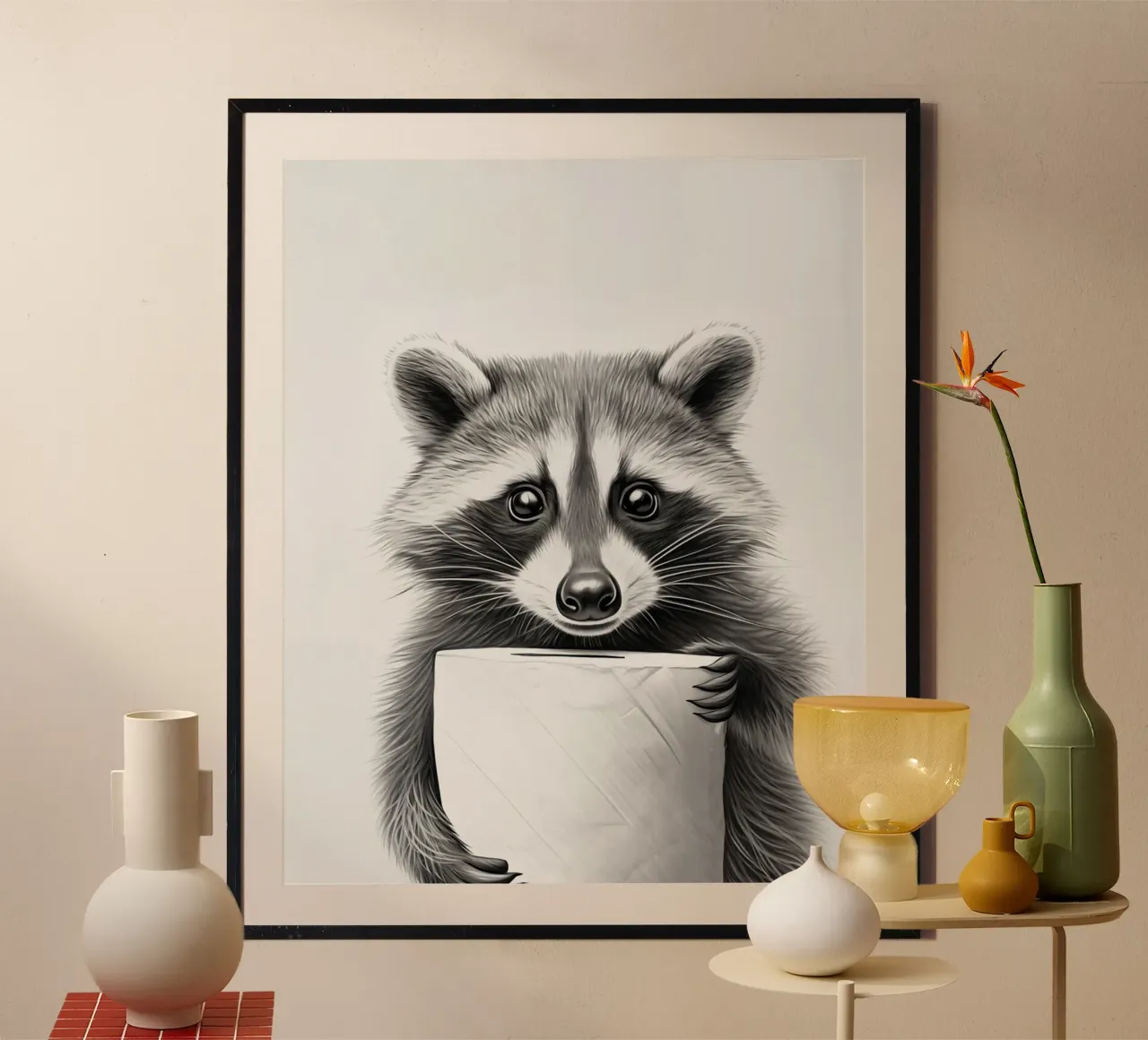 Procione carta hahnemühle da animals_studio