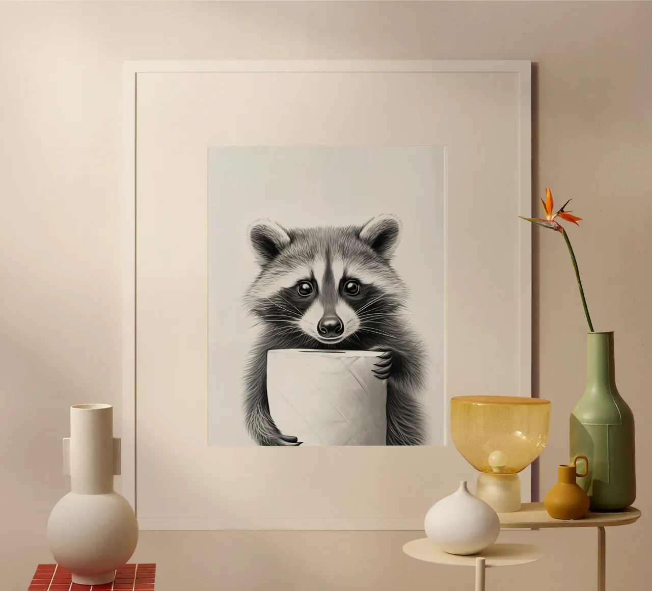 Procione carta hahnemühle da animals_studio