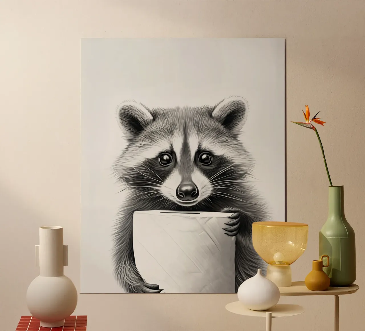 Procione carta hahnemühle da animals_studio
