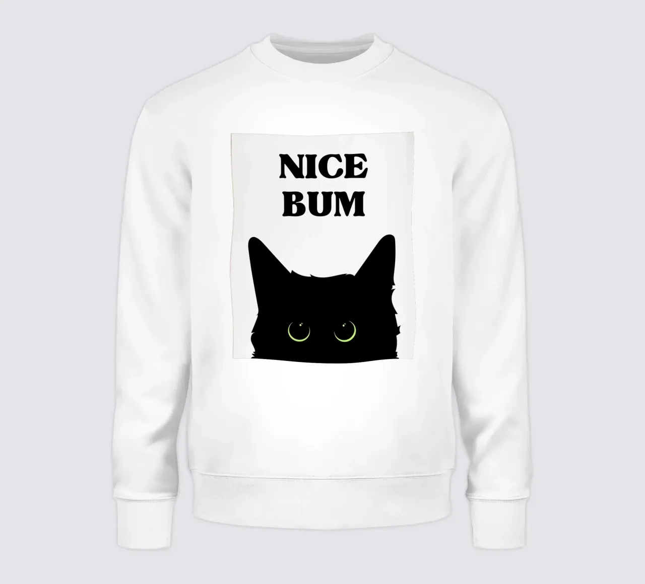 Retro zwarte kat sweatshirt van animals_studio
