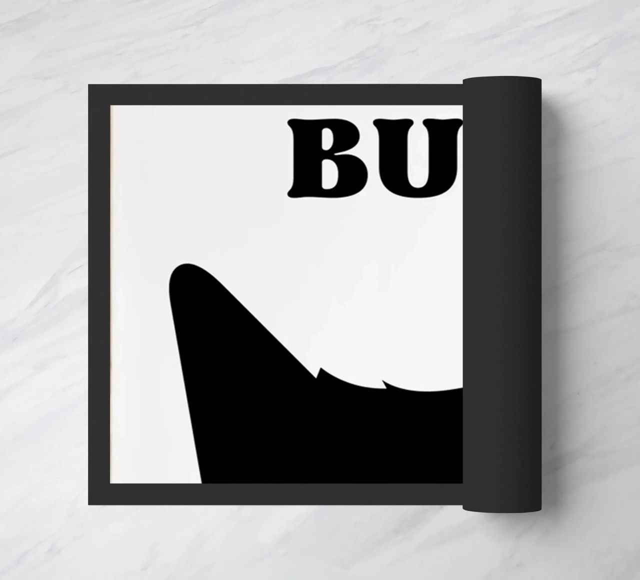 Retro Black Cat doormat by animals_studio