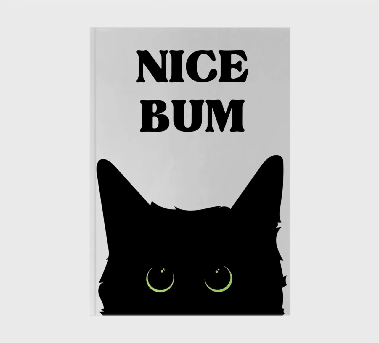 Retro Schwarze Katze Notizbuch von animals_studio