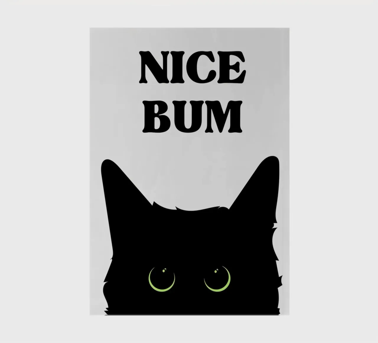 Retro Schwarze Katze Notizbuch von animals_studio