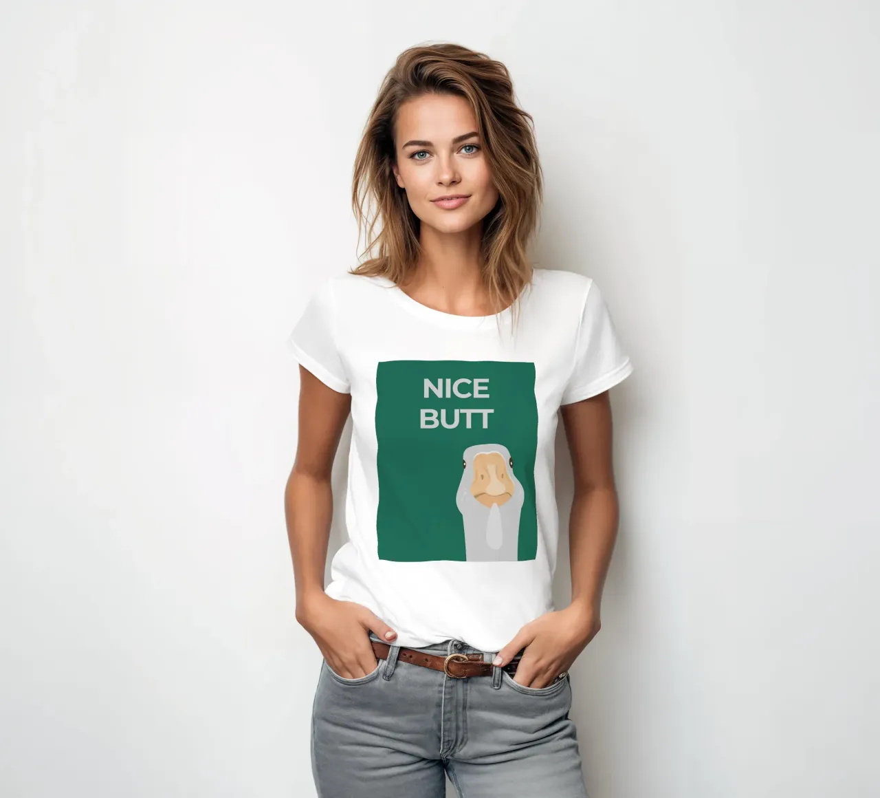 L'oca sciocca t-shirt da donna da animals_studio