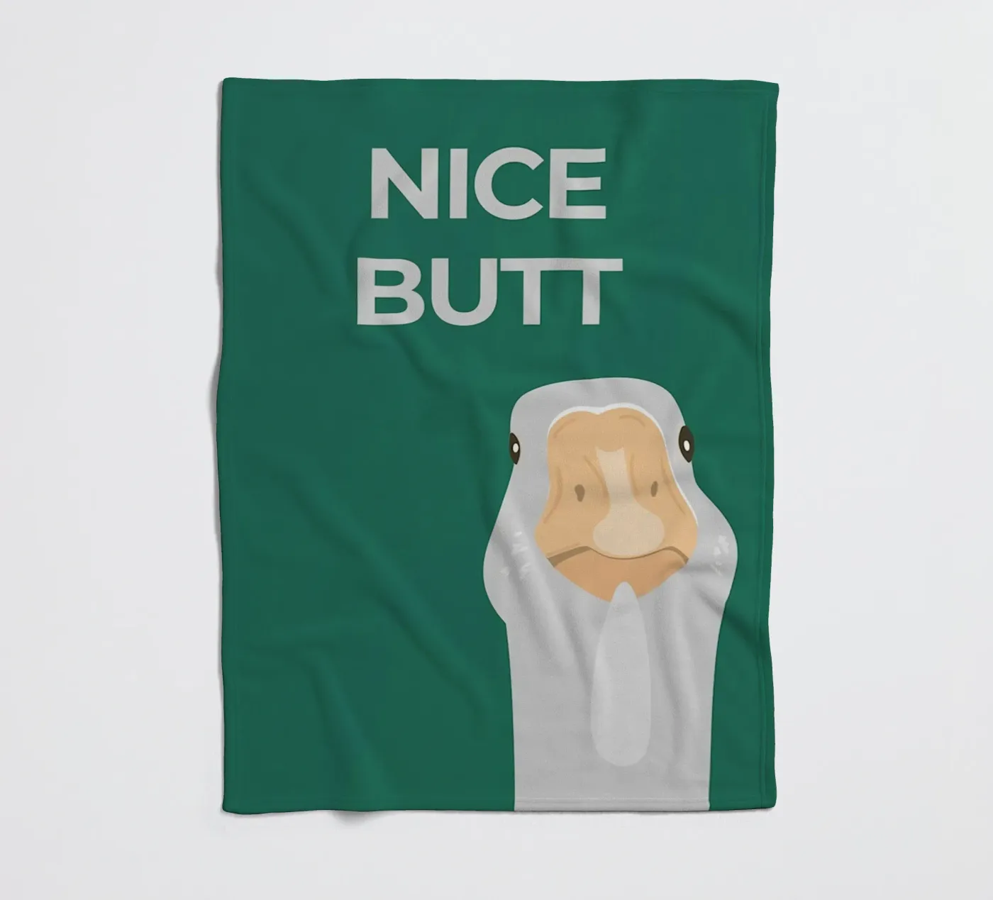 Blöde Gans Fleecedecke von animals_studio