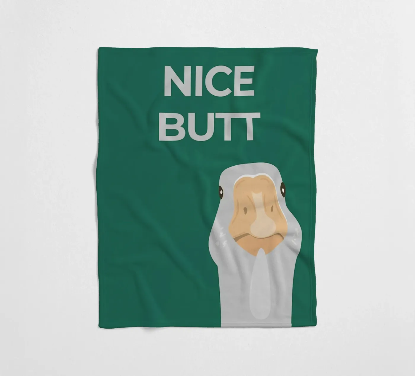 Blöde Gans Fleecedecke von animals_studio