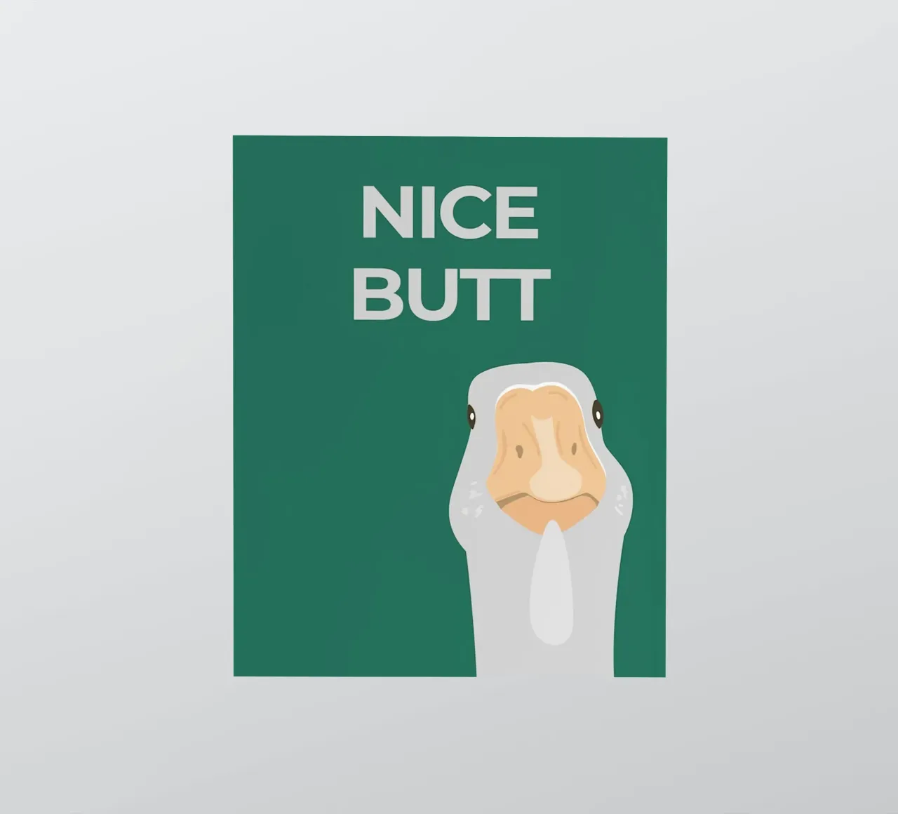 L'oca sciocca adesivo da animals_studio