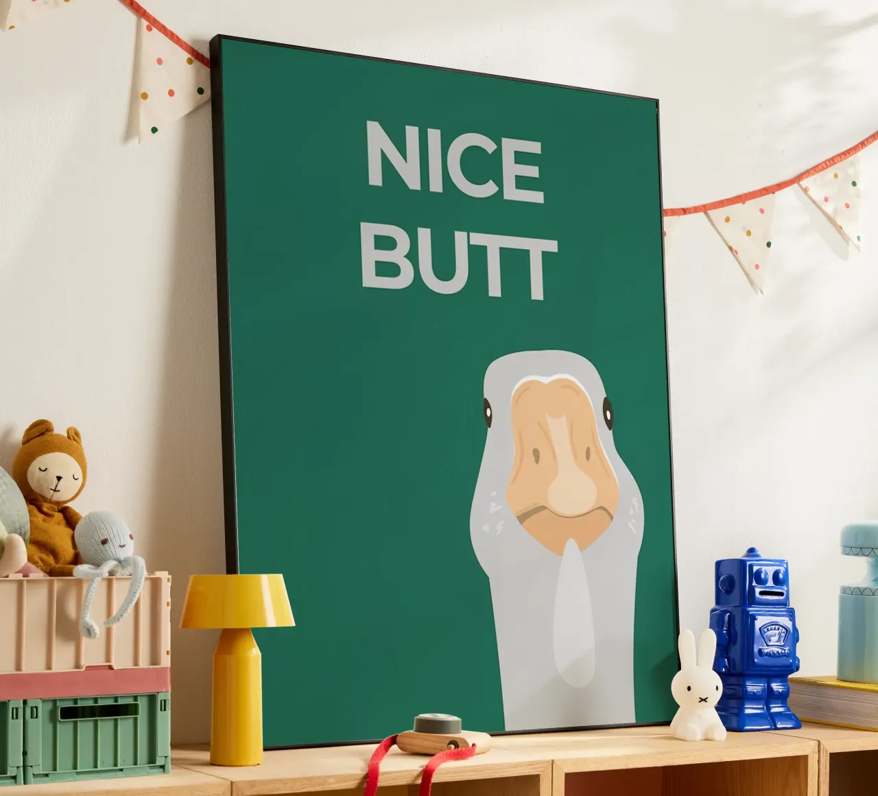 L'oca sciocca alluminio dibond da animals_studio