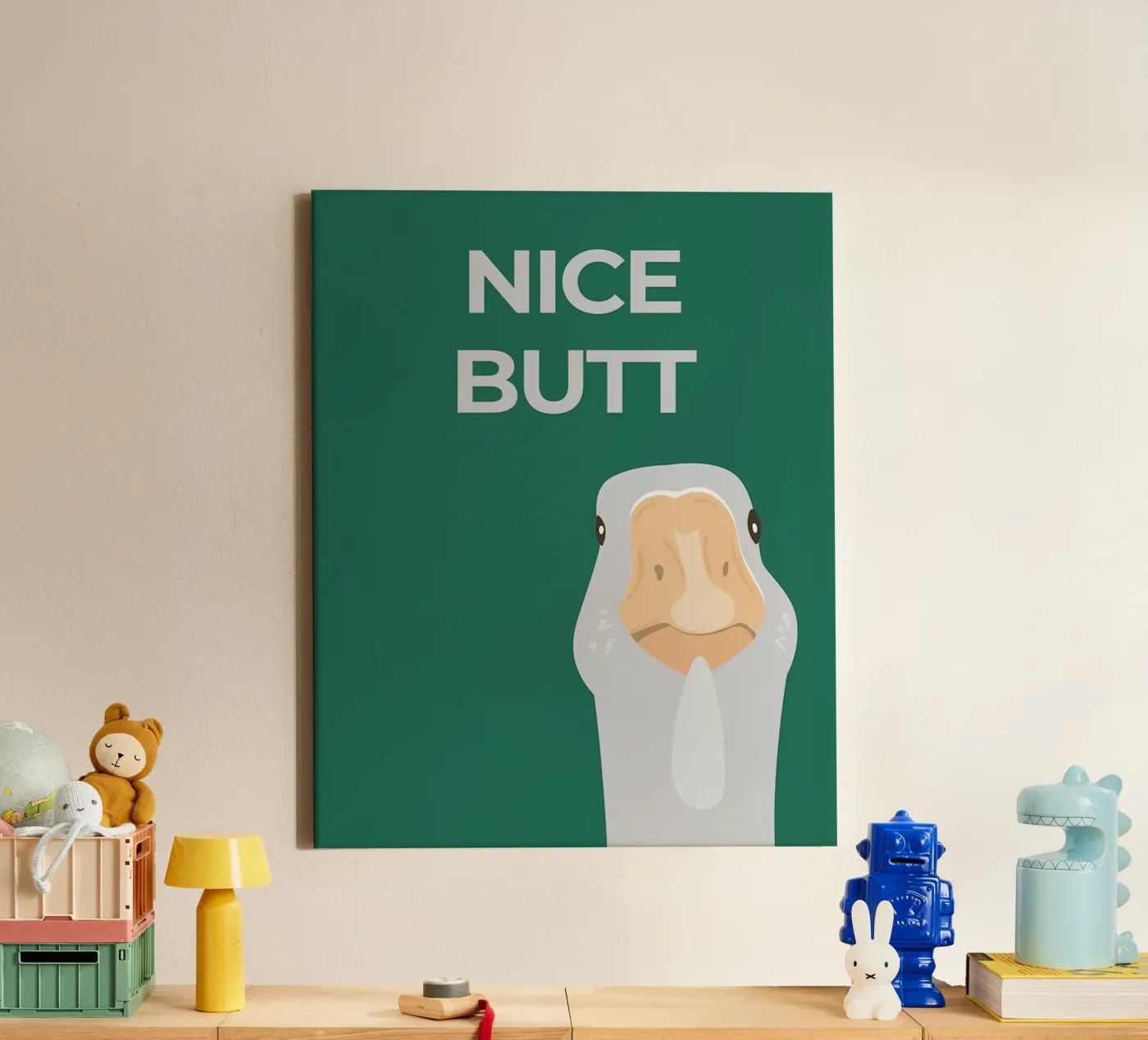 Silly Goose canvas by animals_studio