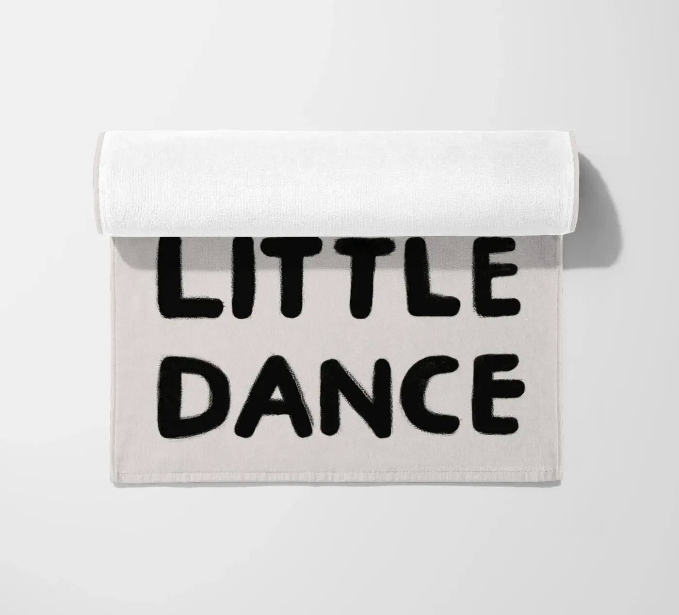 Let's dance beach towel by Carinaprint