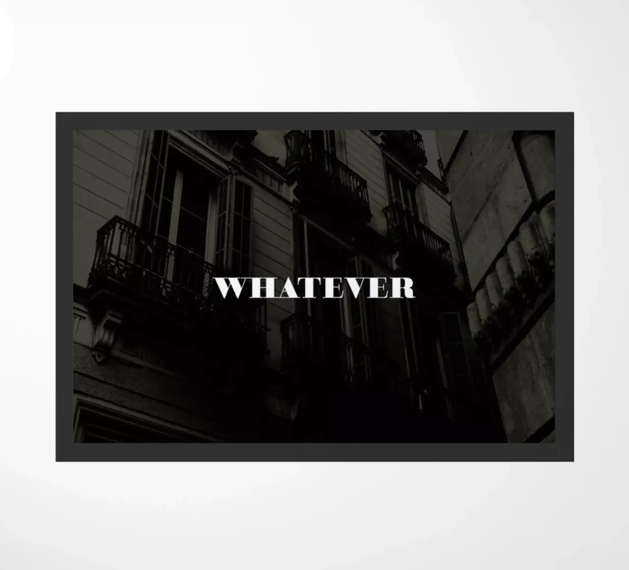 Whatever doormat by Sebastian Hilgetag
