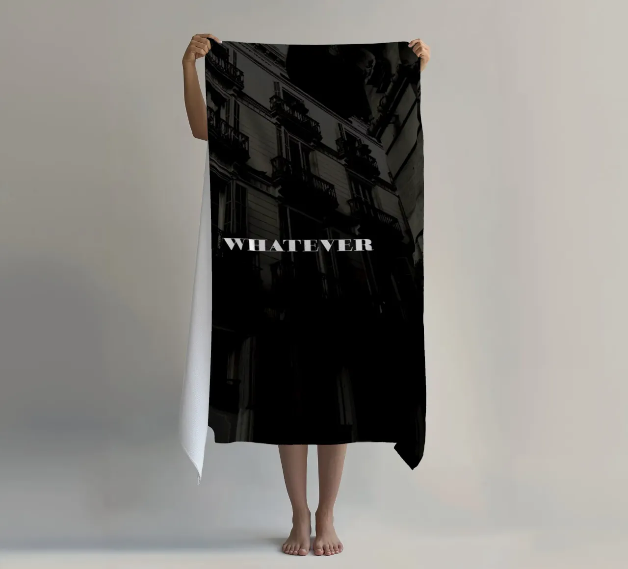 Whatever beach towel by Sebastian Hilgetag