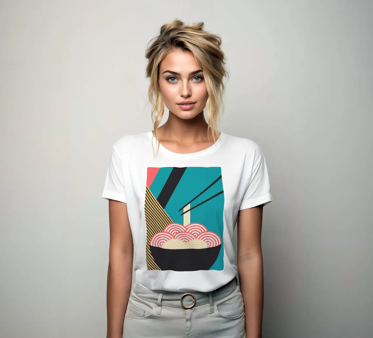Nudel-Vektor-Phantasie Frauen T-Shirt von kamilaze