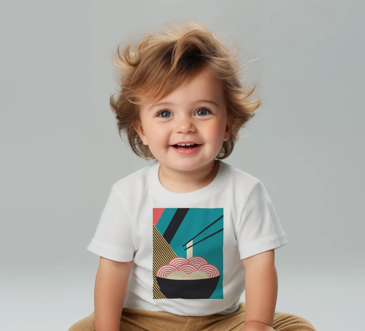 noodle vector imagination baby t-shirt by kamilaze