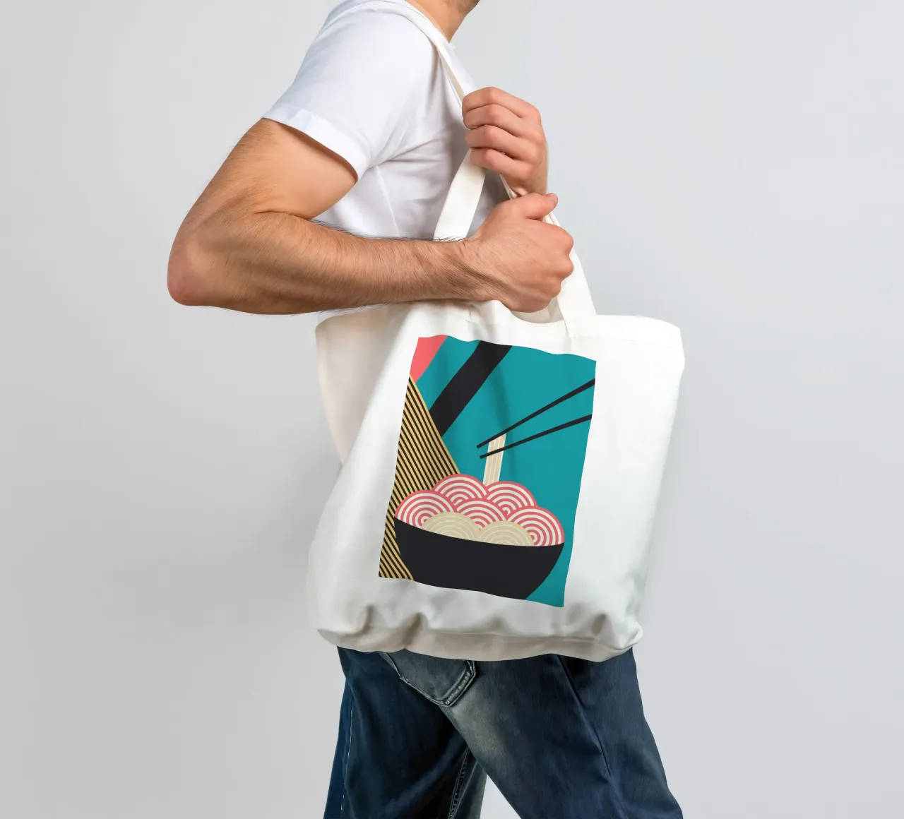 noodle vector imagination tote bag by kamilaze