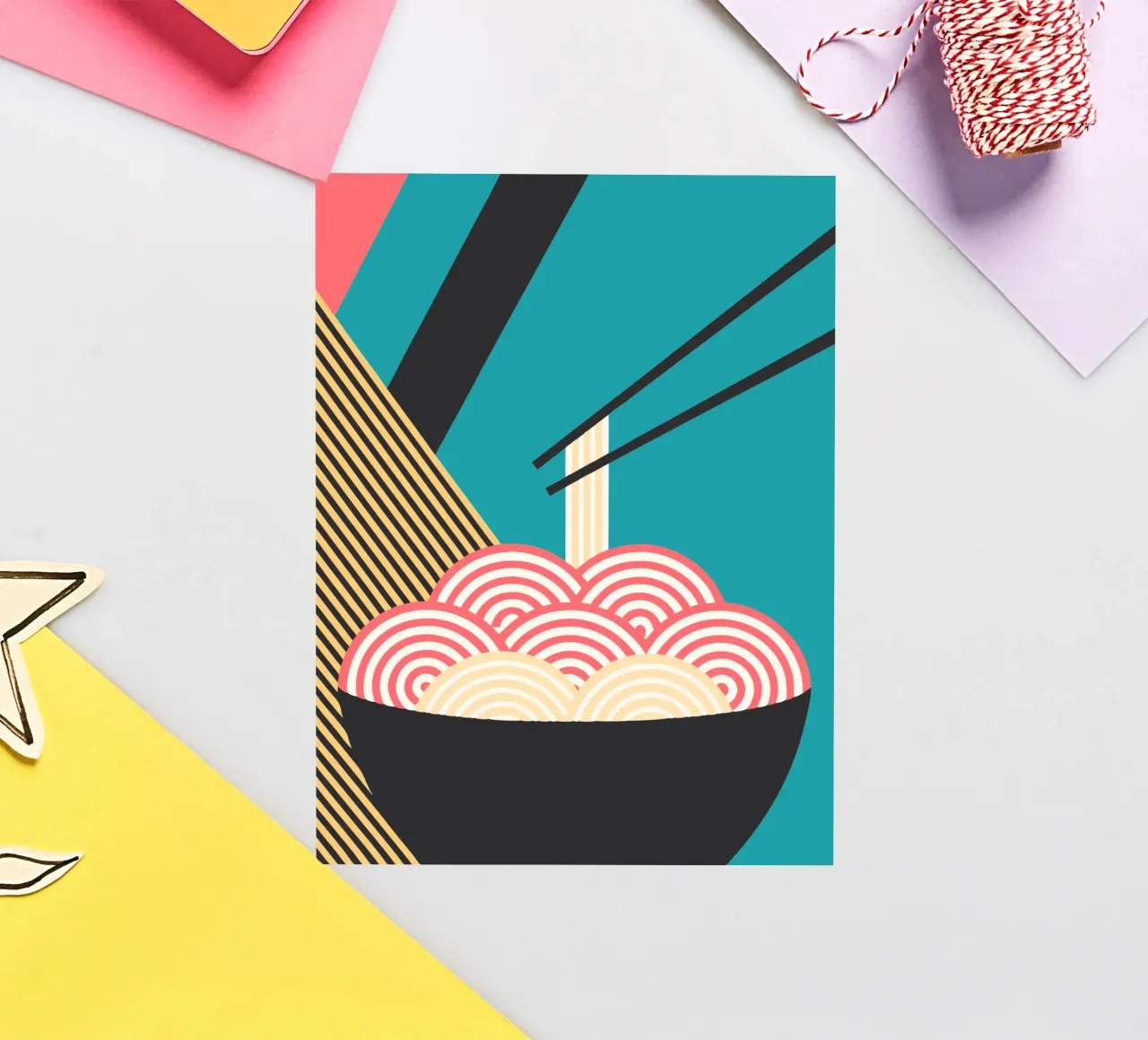 noodle vector imagination sticker by kamilaze